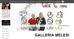 Desktop Screenshot of galleriamelesi.com