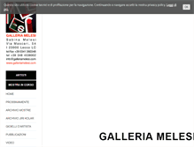 Tablet Screenshot of galleriamelesi.com